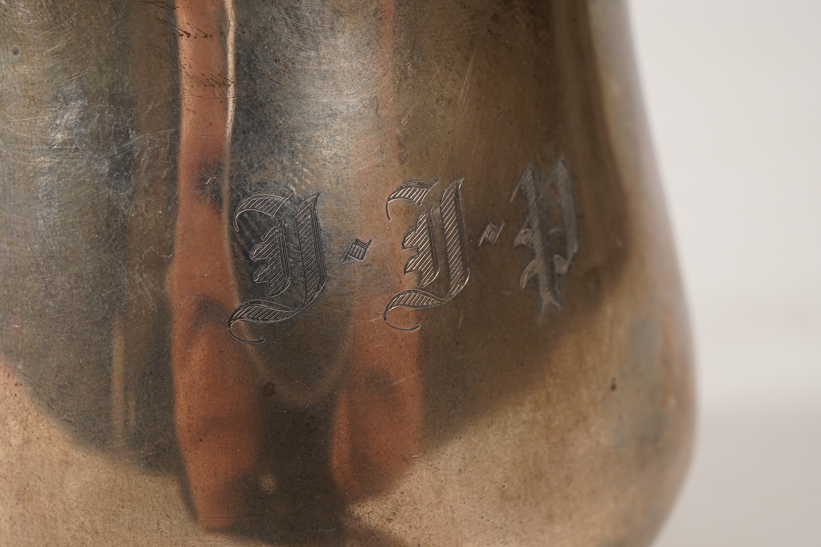 A George II silver mug, by Richard Bayley